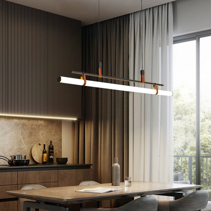 Lustre linéaire à spots noir Rampe, finition noire