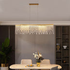 Lustre couronne de pampilles en cristal Tiare