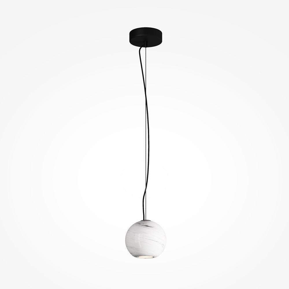 Suspension cylindre fin blanc Ravel – vue 2