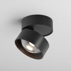 Spot orientable en aluminium noir Œilleton