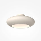 Plafonnier soucoupe en aluminium blanc Nadi