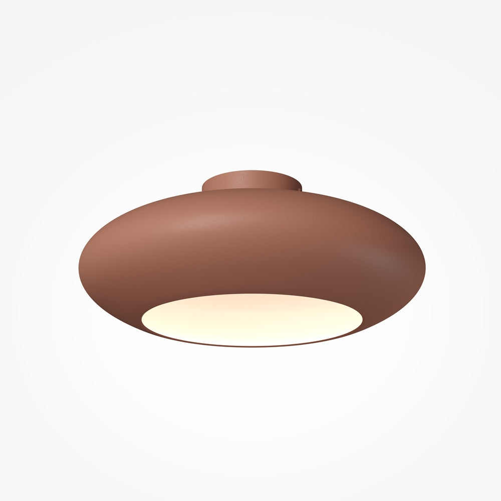 Plafonnier soucoupe en aluminium cuivré Renzo