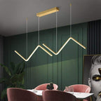 Suspension ligne lumineuse brisée noire Zébrure – vue 5