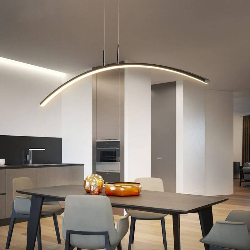 Suspension arc lumineux noir Voûte