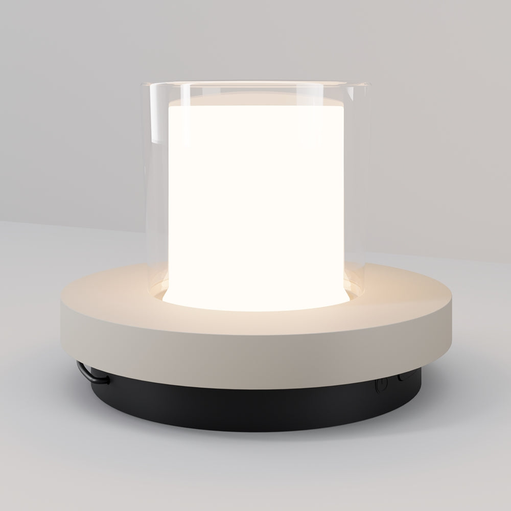 Lampe à poser d'extérieur cylindre lumineux IP44 Talma
