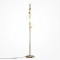 Lampadaire en métal doré à six ampoules Calice