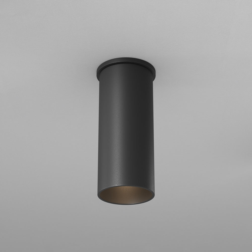 Spot cylindrique en aluminium noir Nova