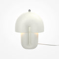 Lampe à poser champignon mate en céramique blanche Ines